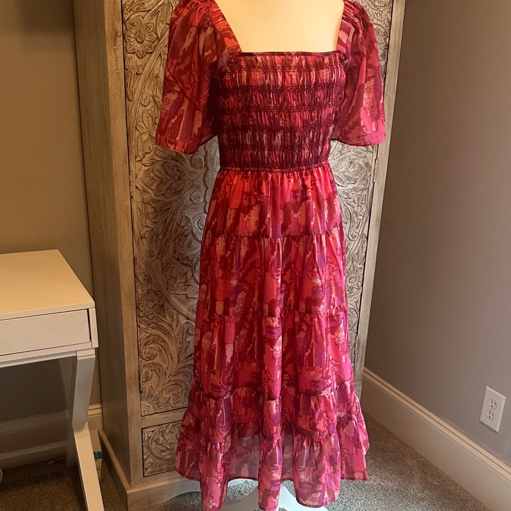 Pinch Vibrant Pink Midi Dress